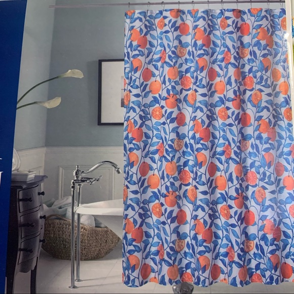 Fruit 🍊 all over printed shower curtain - Picture 2 of 8